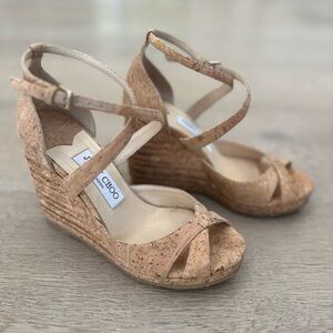 Jimmy Choo Alanah Espadrille Wedge Sandal size 7